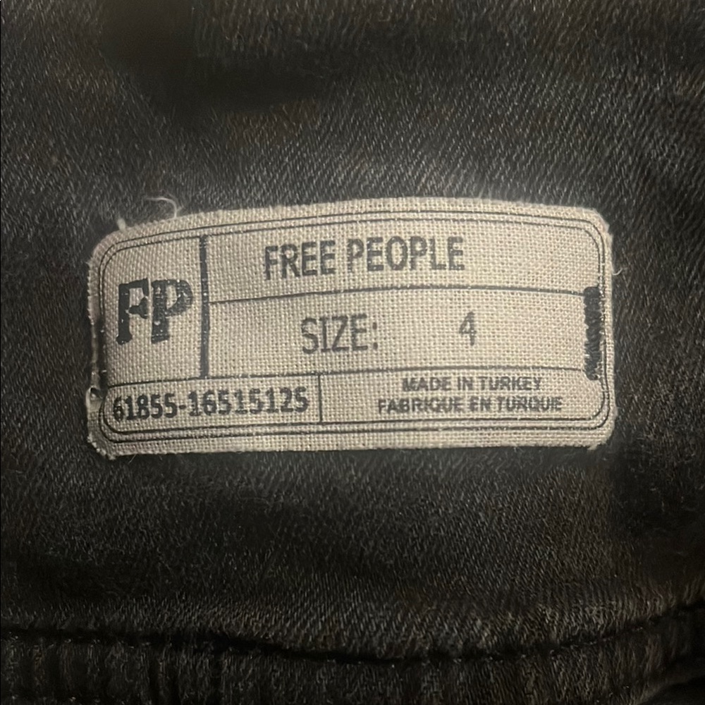 Black Free People Denim Skirt size 4 - Picture 2 of 4